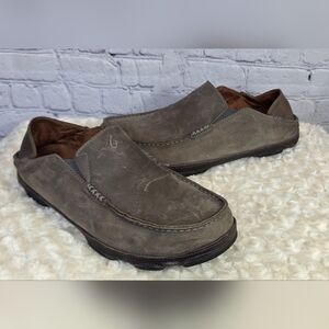 OluKai Brown Slip-On Loafers Comfortable Casual Wear